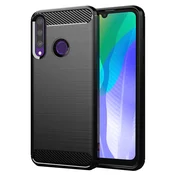 TPU gel ovitek Brushed Carbon za Huawei Y6p - črn