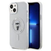 Ovitek Karl Lagerfeld IML MagSafe za iPhone 15 Plus - transparent ikonik