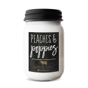 MILKHOUSE CANDLE Dišeča sveča Peaches & Poppies Farmhouse Jar (368 g)