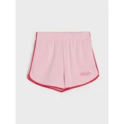 Sinsay - Trenerka šorts sa kontrastnim paspulom i natpisom Malibu - pastelno roze