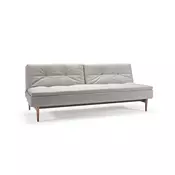 Kavč DUBLEXO SOFA BED s svetlo stileto lesenimi nogicami-Modra