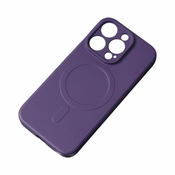 MG Silicone MagSafe maska za iPhone 15 Pro Max, ljubičasta
