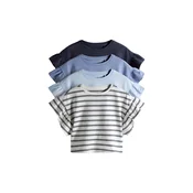 The Set Majica modra/marine/svetlo modra/bela