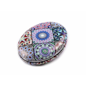 Kozmetično ogledalo mandala - vijolična lila modra