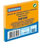 Donau Samolepilna blazinica 76 x 76 mm - neonsko oranžna 100 listov