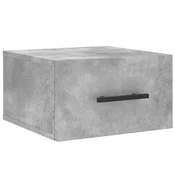 Vidaxl Stenska nočna omarica betonsko siva 35x35x20 cm