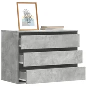 shumee vidaXL Predalnik, betonsko siv, 80x41x58 cm, material na osnovi lesa