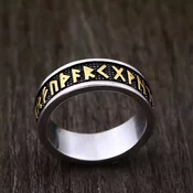 Prstan Viking Amulet Rune Words - SS8-595R Gold