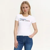 Cropp - Majica s printom - white