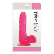 shumee Dildo-JELLY DILDO REAL RAPTURE PINK 8