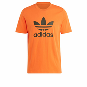 Pamucna majica adidas Originals za muškarce, boja: narancasta, s tiskom