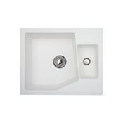 Metalac X Granit- Linea M 1.5D Usadna sudopera, Bela, fi 90, 620×500 mm