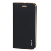 Havana Premium preklopna torbica Samsung Galaxy S22 Plus 5G - modra z zlatim robom