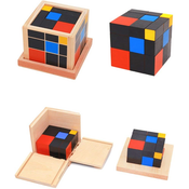 Djecja igracka Smart Baby - Montessori trinomska kocka