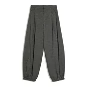 Bershka Hlače greige/pegasto siva/črna