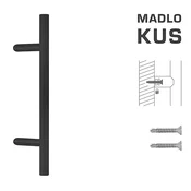 KLJUKA ZA VRATA K10 O 30 mm ST - kos (BS - črna mat), MP BS (mat črna)