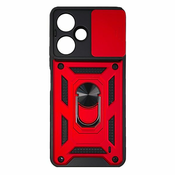 MaxMobile maskica za Xiaomi Redmi Note 14 Pro 5G ANTI-SHOCK WITH RING crvena