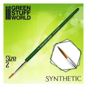 Synthetic Brush size #2 - GREEN SERIE