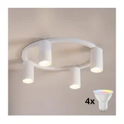 Brilagi - LED RGBW prigušiva stropna svetiljka SELE 4xGU10/6,5W/230V bela