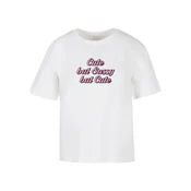 Womens T-shirt Cute But Sassy white