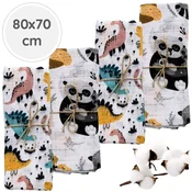 shumee BabyU, Plenice, Tetra plenice, Hipoalergene, Velike, Mehke, 4 kosi, 80x70 cm