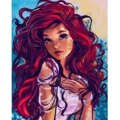Norimpex - Puzzle Diamantova slika: Deklica z rjavimi očmi 30x40cm - 1 - 39 kosov