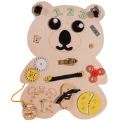 Drvena Montessori ploča Moni Toys - Medo
