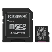 Adapter Kingston Canvas Select Plus/Micro SDXC/512GB/UHS-I U3 / razred 10/+ SDCS3/512GB