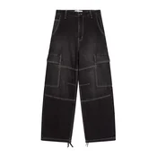 Bershka Kargo kavbojke  črna
