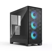 Fractal Pop 2 Air Black TG RGB, crno bez napajanja