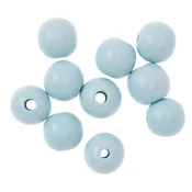 Lesene kroglice 2,5 cm - paket 10 kosov | Različne barve | Light Blue