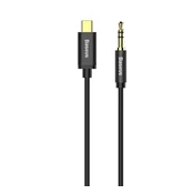 BASEUS M01 audio kabel 3,5 mm - Type-C, 120 cm, crni