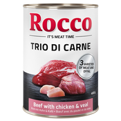 Rocco Classic Trio di Carne - 24 x 400 g - Govedina, piletina i teletina