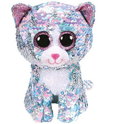 Ty Beanie Boos Flippables Whimsy - blue cat