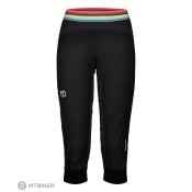 Žensko spodnje perilo ORTOVOX Swisswool Hybrid 3/4, black raven (XS)