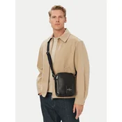 Torbica za okrog pasu Calvin Klein Bold Pebble Simple Reporter LV04D3623G Črna