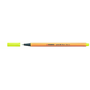 Fineliner flomaster Stabilo Point 88 - neon žuti, 0.4 mm