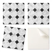 shumee Samolepilne dekorativne vinilne ploščice za dom z geometrijskimi vzorci ploščic 20x20x20 cm