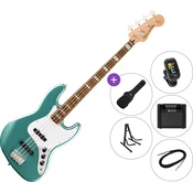 Fender Squier Affinity Series Active Jazz Bass LRL SET 2 Mystic Sea Foam Green Elektricna bas gitara