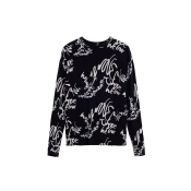 Desigual Pulover črna/bela