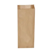Papirnata vrečka s stranskim robom rjava 15+7 x 42 cm `3kg` [500 kosov]