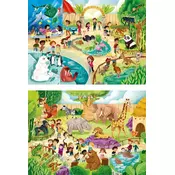 Clementoni Puzzle 2X60 Lo Zoo - Noli 1