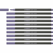 STABILO Pen 68 metallic, Srednji, 1 boje, Lila, Vrh u obliku metka, 1,4 mm, Crno, Ljubičasto