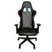 KeepOut XSRGB-RACING stolica za igranje video igara Univerzalna stolica za igranje Podstavljeno sjedalo Crno