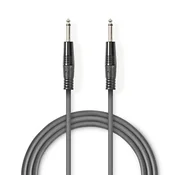 Nedis Monoljud kabel | 6,35 mm Hane | 6,35 mm Hane | Plošča iz niklja | 1,50 m | Okrogla | PVC