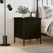Nocni ormaric crni 40 x 42 x 50 cm od konstruiranog drva