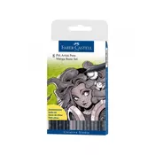 Faber castell PITT Artist Manga set 8 sivi toni (B), (20631497)
