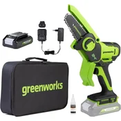 Greenworks Ročna verižna žaga 24V z 2Ah baterijo