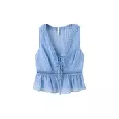 MANGO Bluza ELENA  nebeško modra