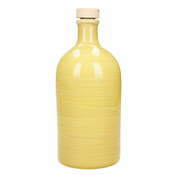 Žuta keramicka boca za ulje Brandani Maiolica, 500 ml